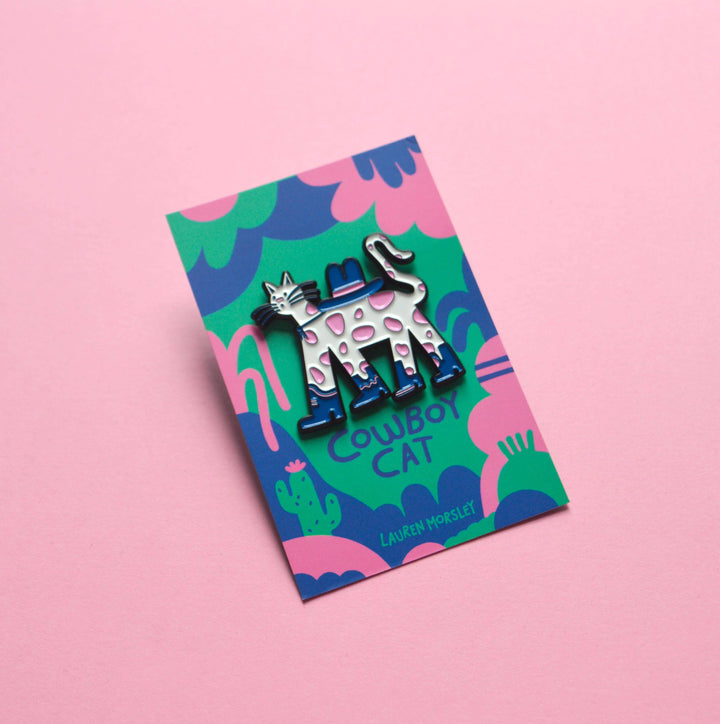 Cowboy Cat Enamel Pin