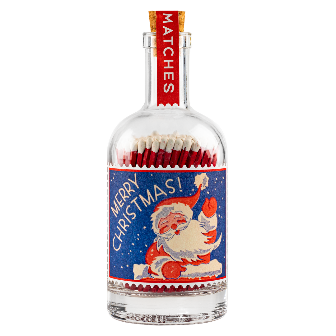 Father Christmas - Glass Bottle Safety Matches