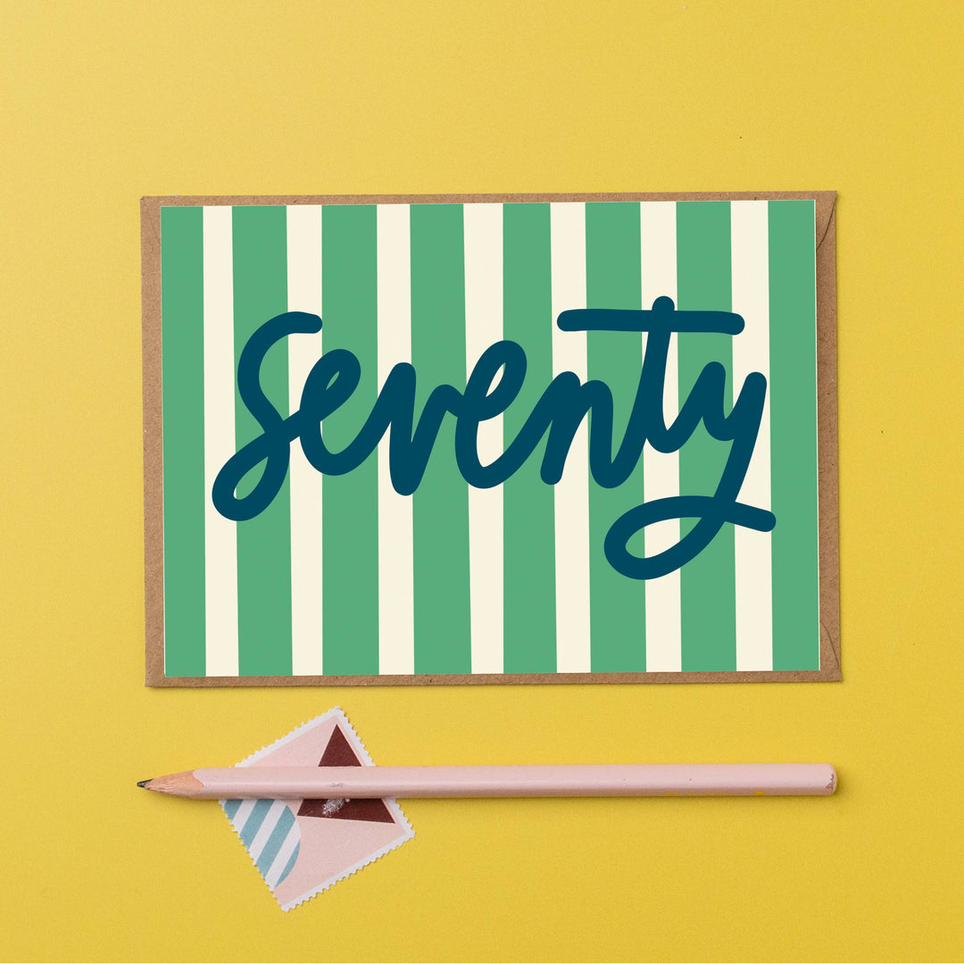 Seventy Birthday Card