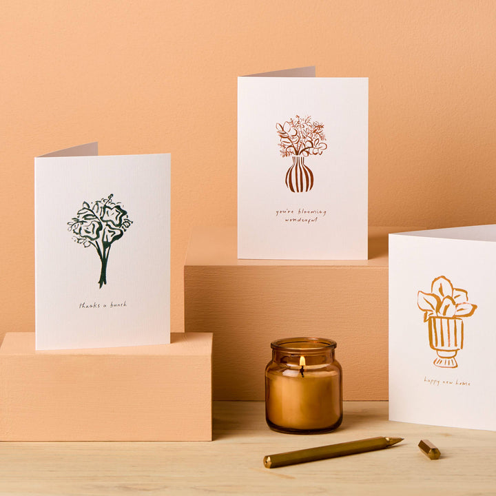 Flower Vase Wonderful Card