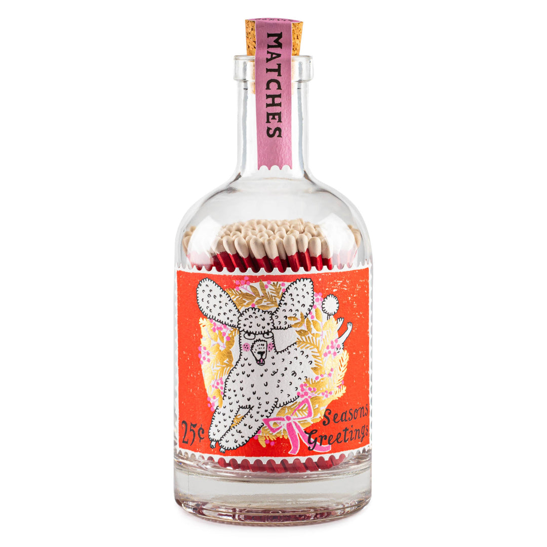 Poodle - Glass Bottle Safety Matches