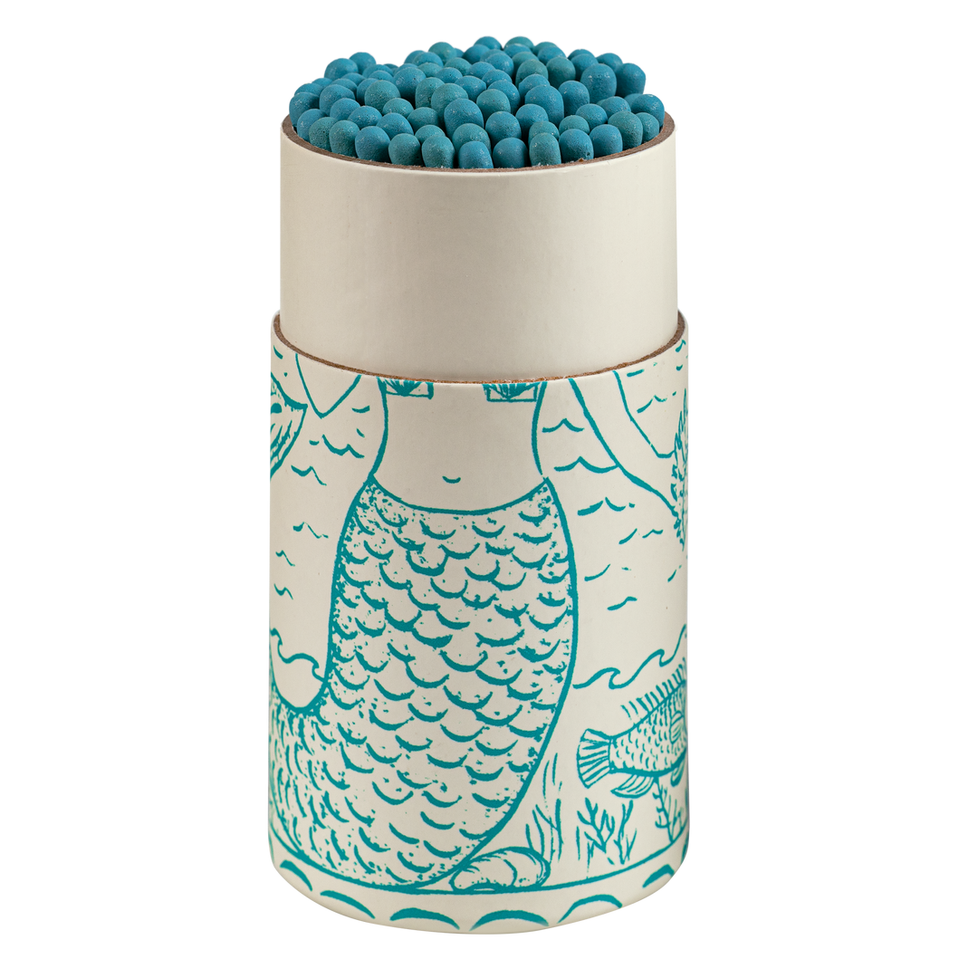 Mermaid Large | Large Cylinder - Safety Matches