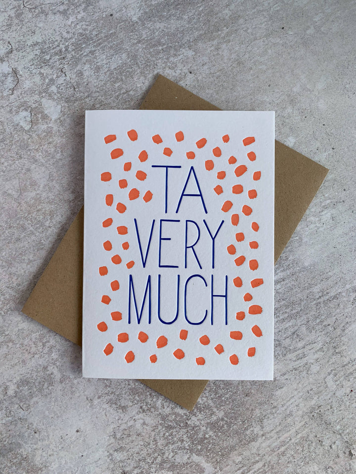 TA VERY MUCH Greeting Card