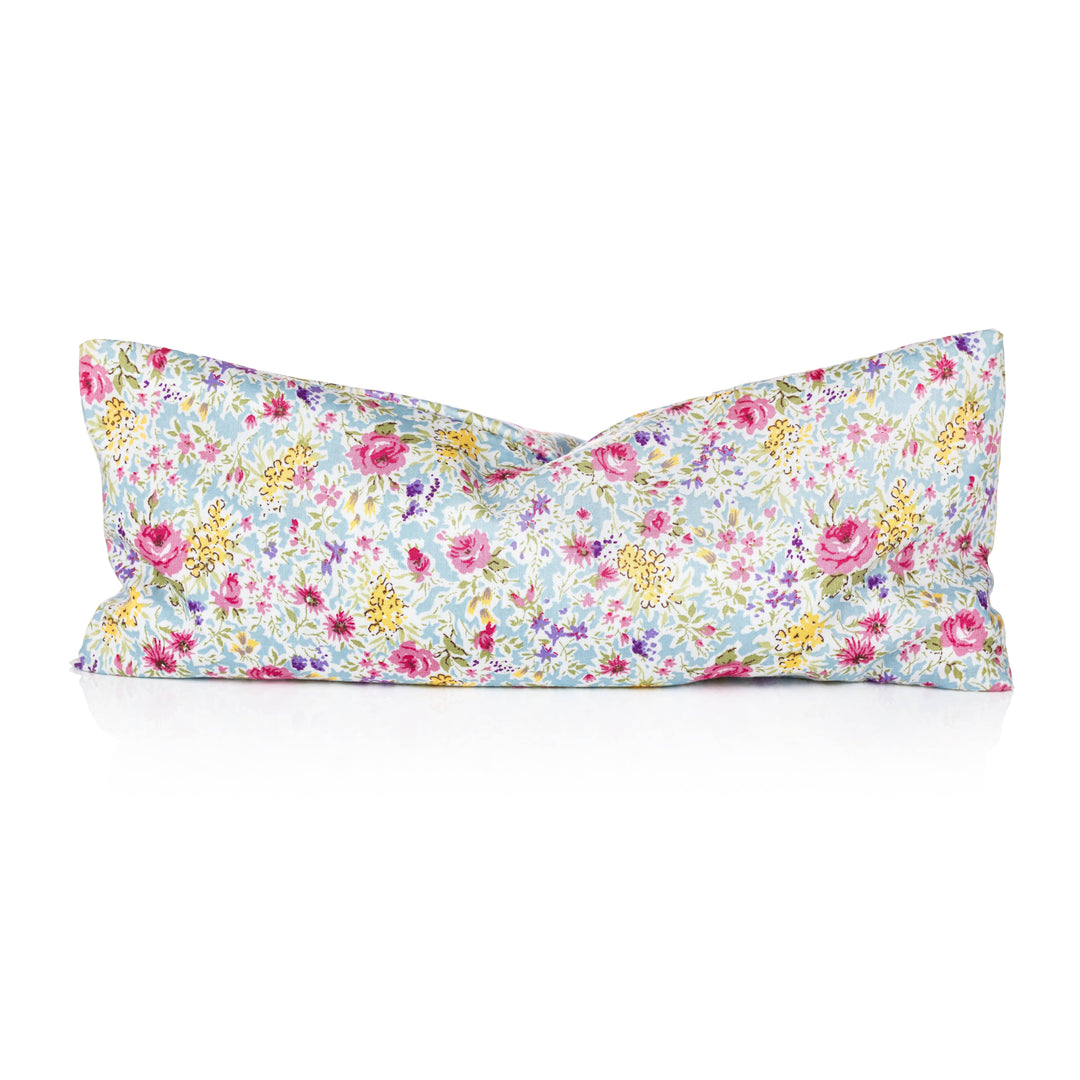 Relaxation Lavender Eye Pillow Pale Blue Floral Pattern