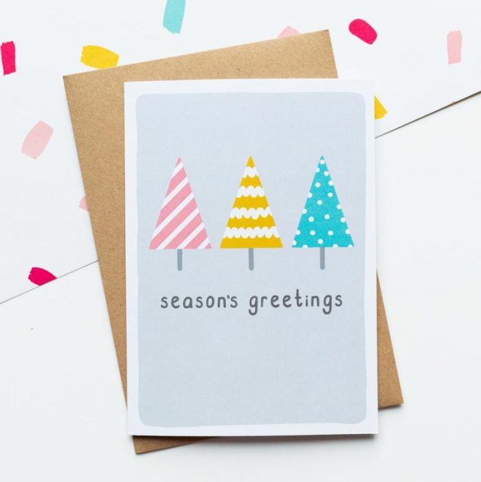 Season's greetings Christmas card