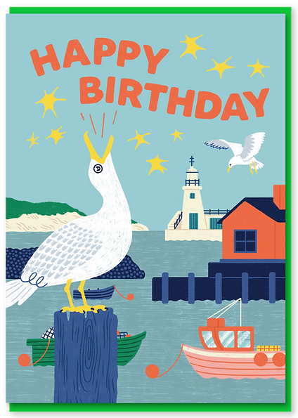 Seagull Birthday card